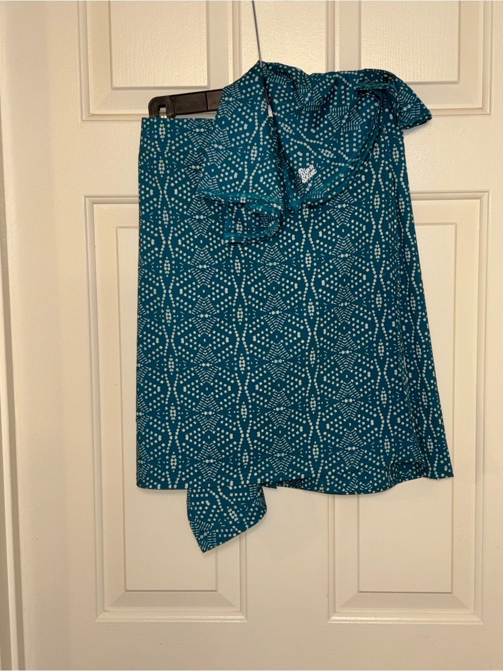 GreenPrinted Wrap Skirt Size L